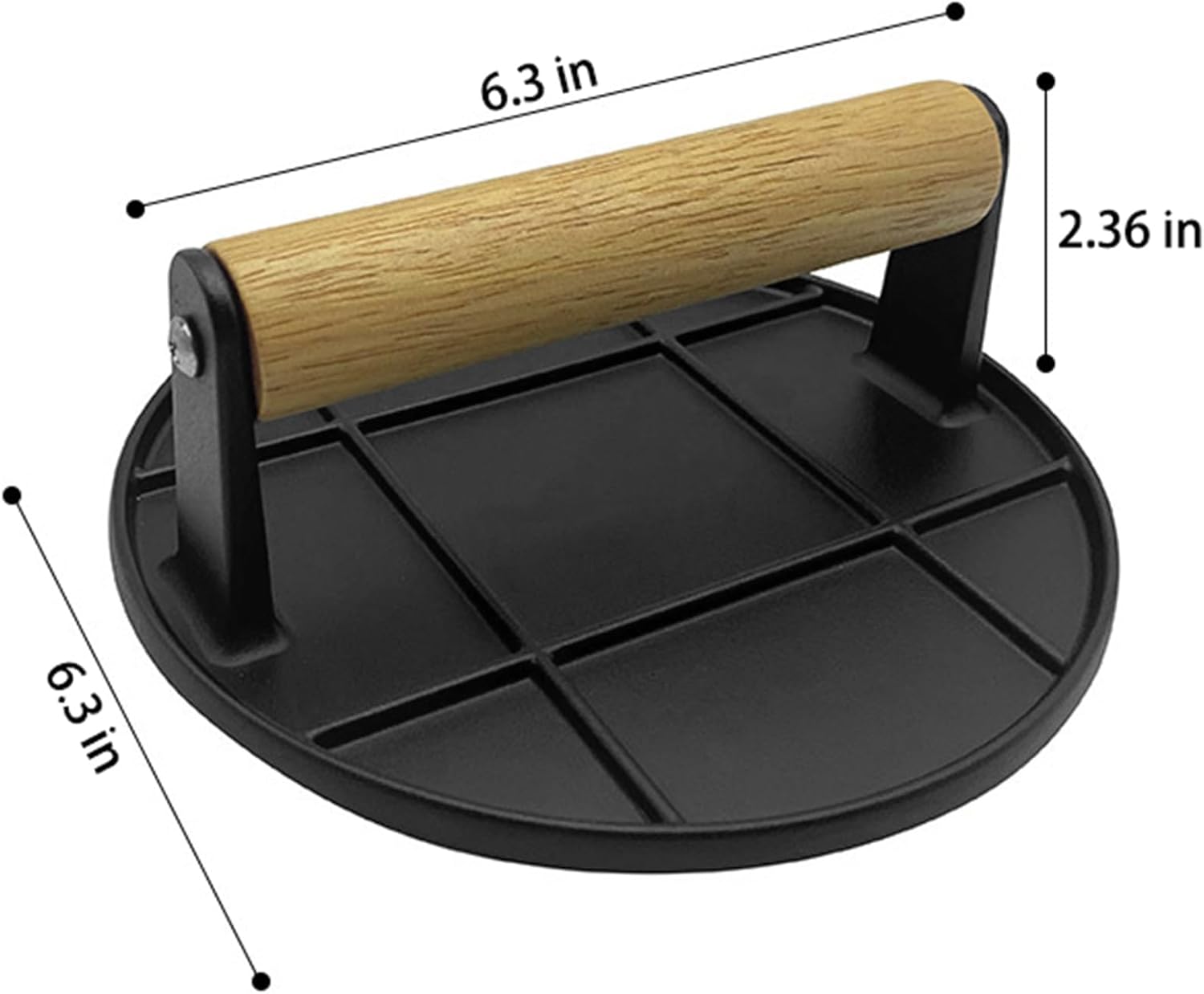 Пресс для бургеров с деревянно – обзор и цена Crepe Pan Nonstick