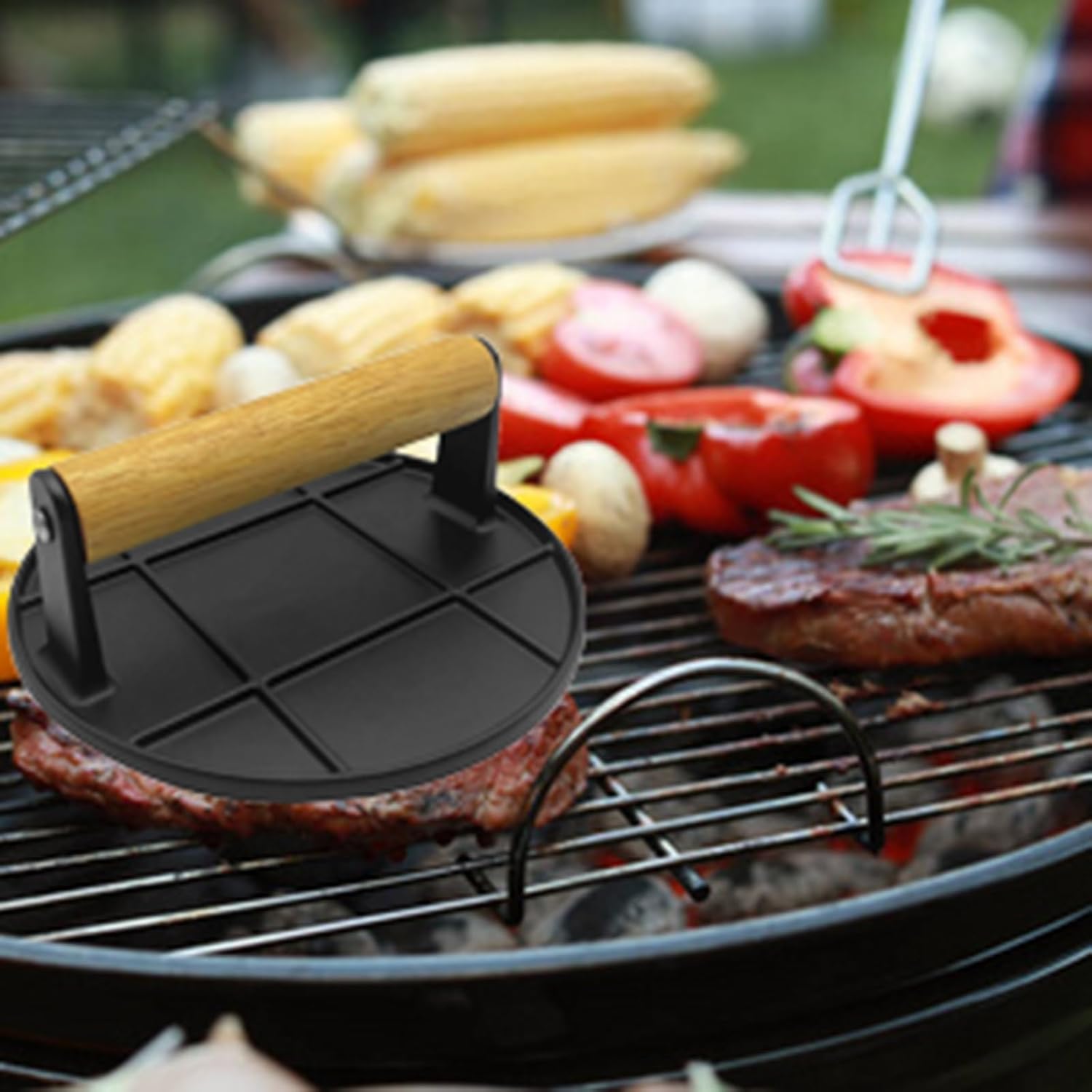 Пресс для бургеров с деревянно – обзор и цена Crepe Pan Nonstick