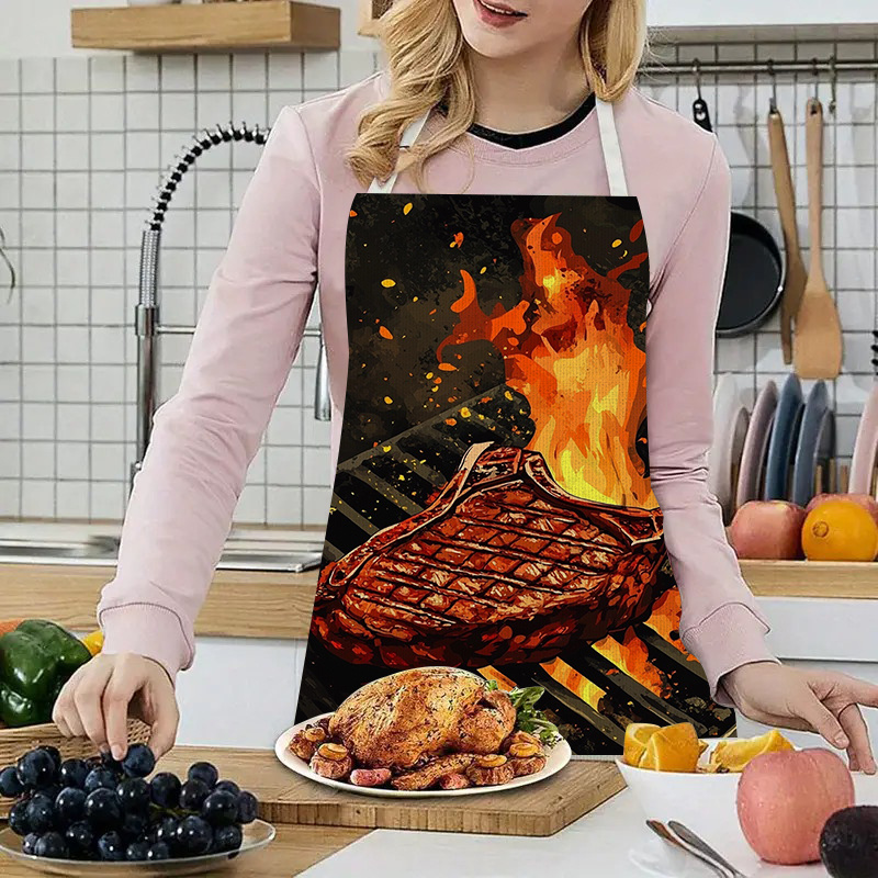 Фартук для барбекю с принтом п – обзор и цена Home Cooking Steak